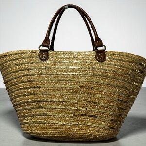 Elegant Gold and Brown Tote Bag